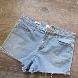 Universal Thread Blue Jean Shorts High-Waisted Distressed
